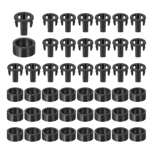 Generic 5mm Emitting Diode Holder Kit, 50Pcs Plastic LED Holder Long and Short Clip Circle Cover Mounting Bracket Accessories for Lamp Bulb Bezel Mount Panel LED Display, Black