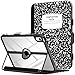 MoKo for iPad 11-inch (A16) 11th Generation Case 2025/ iPad 10th Generation Case with Pencil Holder 2022 10.9 inch, Built-in Screen Protector Clear Back, Multi Angle Viewing Stand, Notebook Black