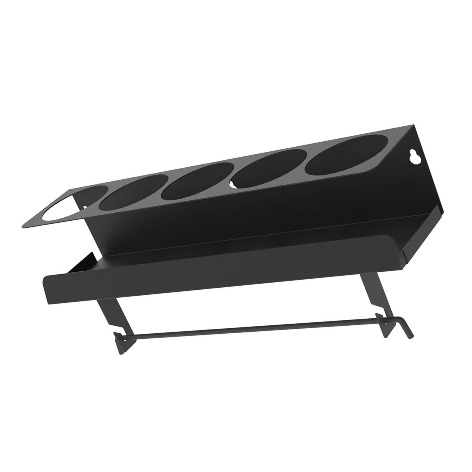 Aerosol Can Storage Rack Has Built in Tissue Dispenser Constructed From Robust Iron Sturdy Metal Wall Shelf for Garage