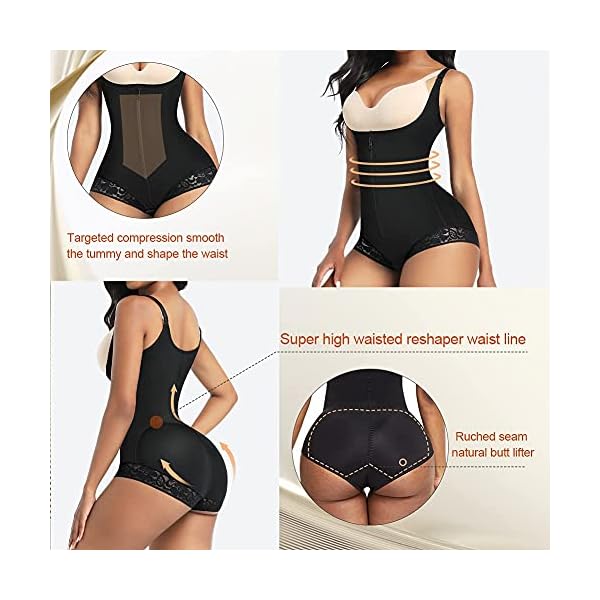 FeelinGirl-Shapewear-for-Women-Fajas-Colombianas-Body-Shaper-Bodysuit-Tummy-Control-Girdle-Corset-Waist-Trainer FeelinGirl Fajas Colombianas Shapewear for Women Tummy Control Post Surgery Compression Garment Body Shaper Girdle