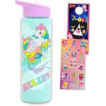My Little Pony Water Bottle Bundle - MLP School Supplies Set with 24 Oz Drinking Cup, Stickers, More Water Bottle for Kids, Girls
