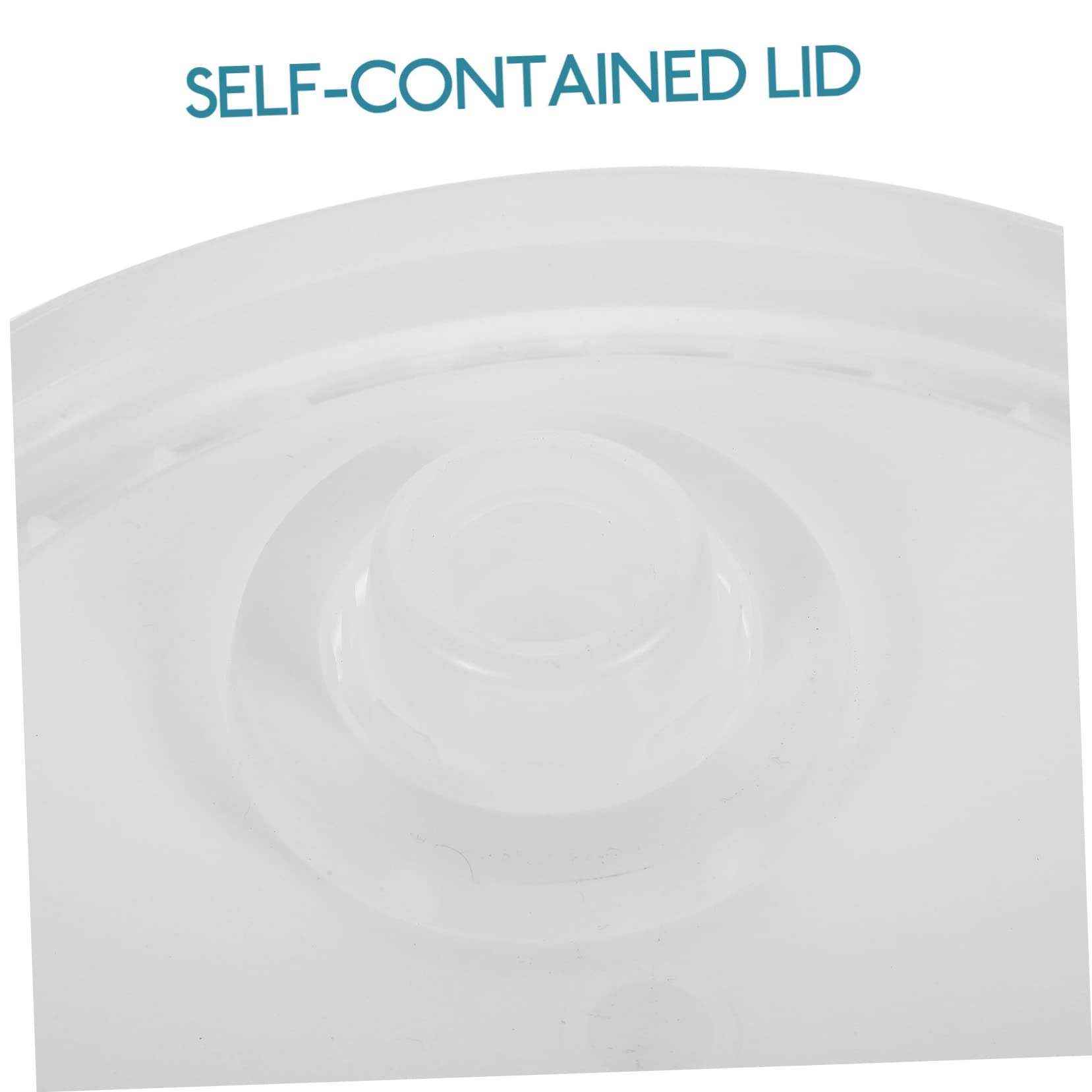 Cubo Redondo de Pintura Hdpe Blanco de 10 L con Tapa