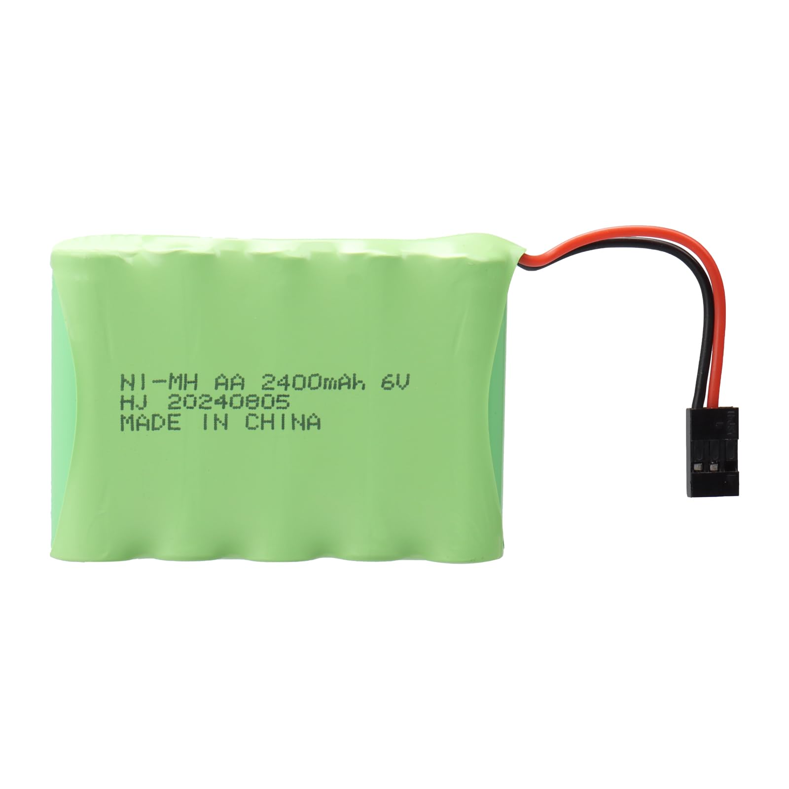 6V 2400mAh NiMH Receiver RX Battery with Hitec Connectors, Battery for Futaba Airplane Aircraft Servo Controller Radio Transmitter, JR, RC Airplanes/Aircrafts/Helicopters