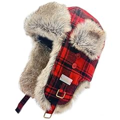 Red and Black Plaid Faux Fur