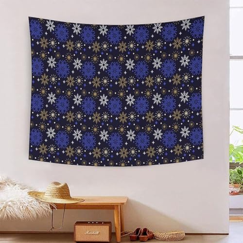 Tapisserie murale 3D MJFCoin flocon de neige pour une ambiance douce chez soi