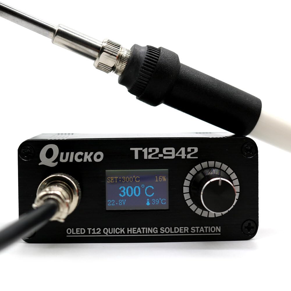 T12-942 MINI OLED Digital Soldering Station T12-907 Handle with T12-K Iron Tips Welding Tool