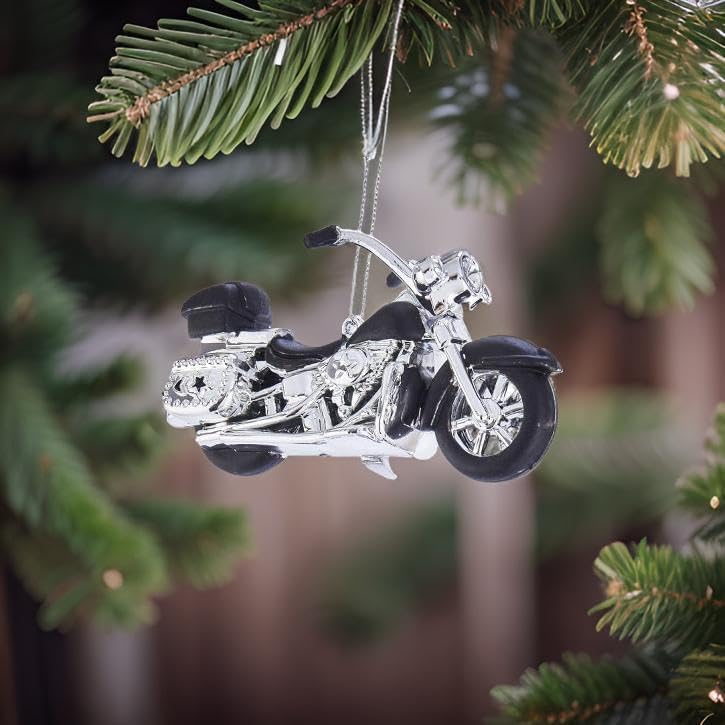 Miniatura 4 de The Bridge Collection Réplica de adornos de motocicleta, juego de 2 surtidos