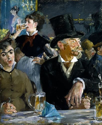 Au Café d'Edouard Manet affiche grand format pour habiller un mur vide