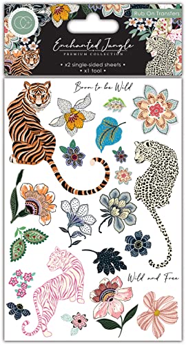 Craft Consortium Rub-On Transfers 2/Pkg-Enchanted Jungle