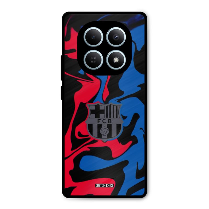 Image of PrintShield FC Barcelona Comic Back Cover for Redmi Note 15 5G, Shockproof Printed Phone Case with Soft TPU Sides & Anti-Slip Grip
