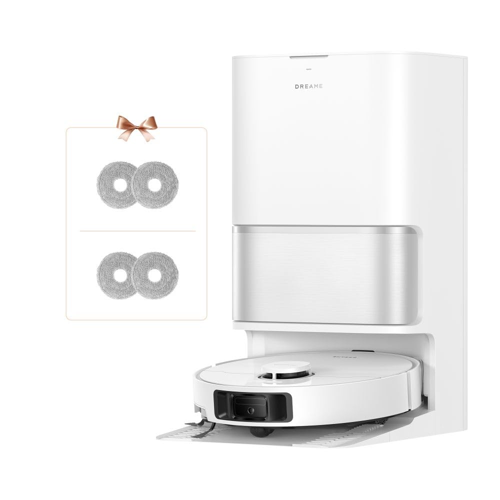DREAME L10s Ultra Gen 3 Kit Robot Aspirapolvere e Lavapavimenti, Aspirazione da 25.000 Pa, Spazzola Laterale e Moci Estensibili,Stazione di Pulizia Automatica All-in-One,Controllo Vocale e tramite App