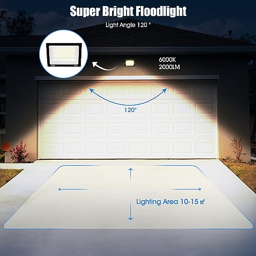 LED Strahler 200W Warmweiß 3000K mit 20000 Lumen für Innen und Außen