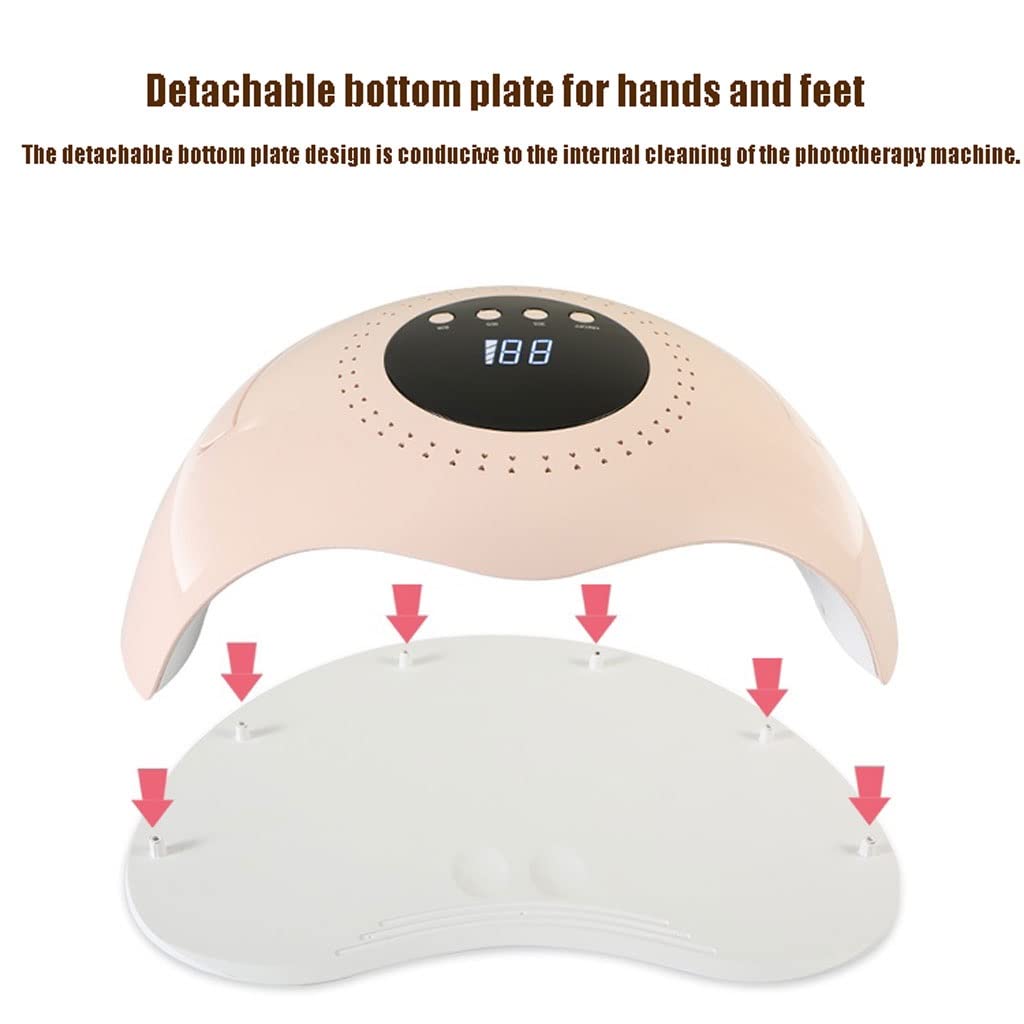 SYALEO Lampada Unghie Asciugatrice Strumenti for Nail Art 120w Nail Dryer Gel Polish Polish Polish Professional Surging Essiccatore for Unghie con sensore Auto Phototerapia in Casa