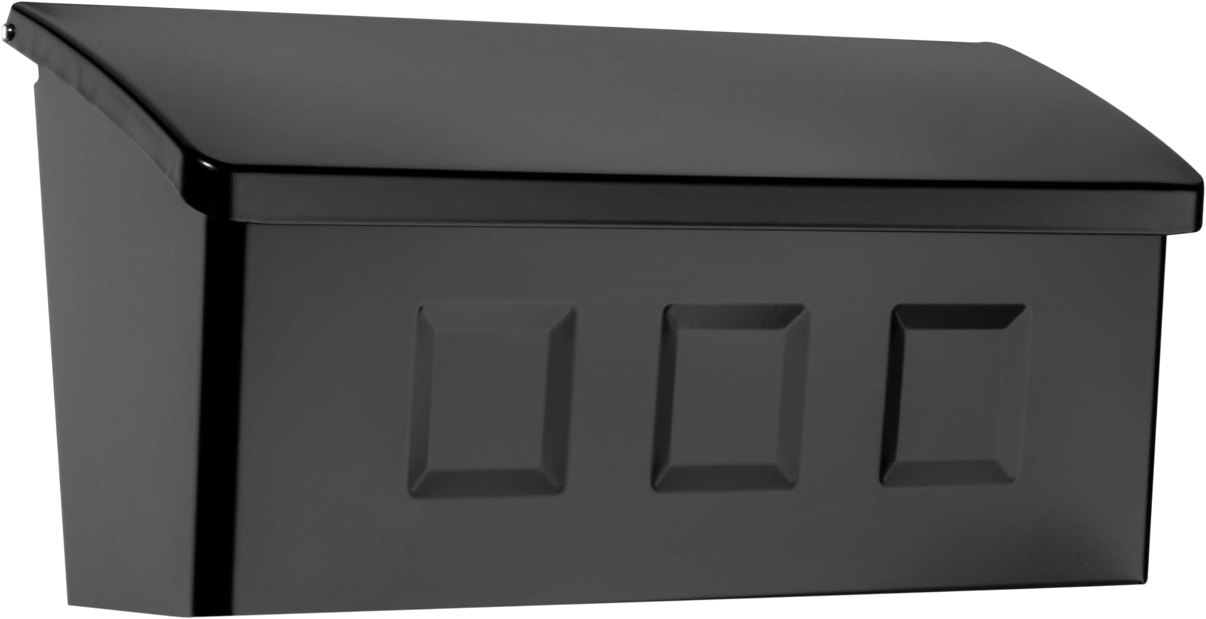 Wayland™ Wall-Mounted Mailbox for Outside, Rust-Resistant Galvanized Steel Metal Small Mail Box, Black