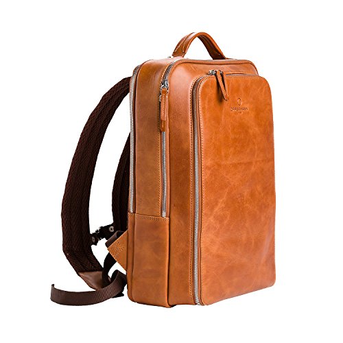 Preisvergleich Produktbild Offermann Rucksack Leder 40 cm Laptopfach