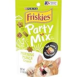 Purina Friskies Party Mix Cat Treats, Egg, Bacon & Cheese, 2.1 Ounce (Pack of 10)