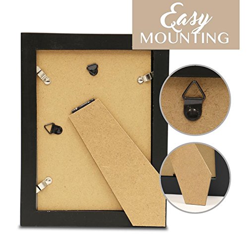 Klikel 6 X 8 Picture Frame - Black Wooden Wall Hanging And Table Standing Photo Frame #TOP2