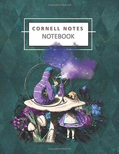 Cornell Notes Notebook: Note-Taking Method For Academic Success - Alice In Wonderland Caterpillar