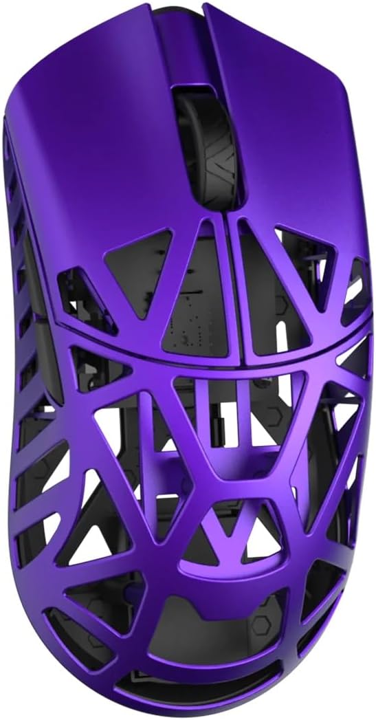 MK x WLMOUSE Beast X 8K Wireless Mouse (Black Dot, Purple)