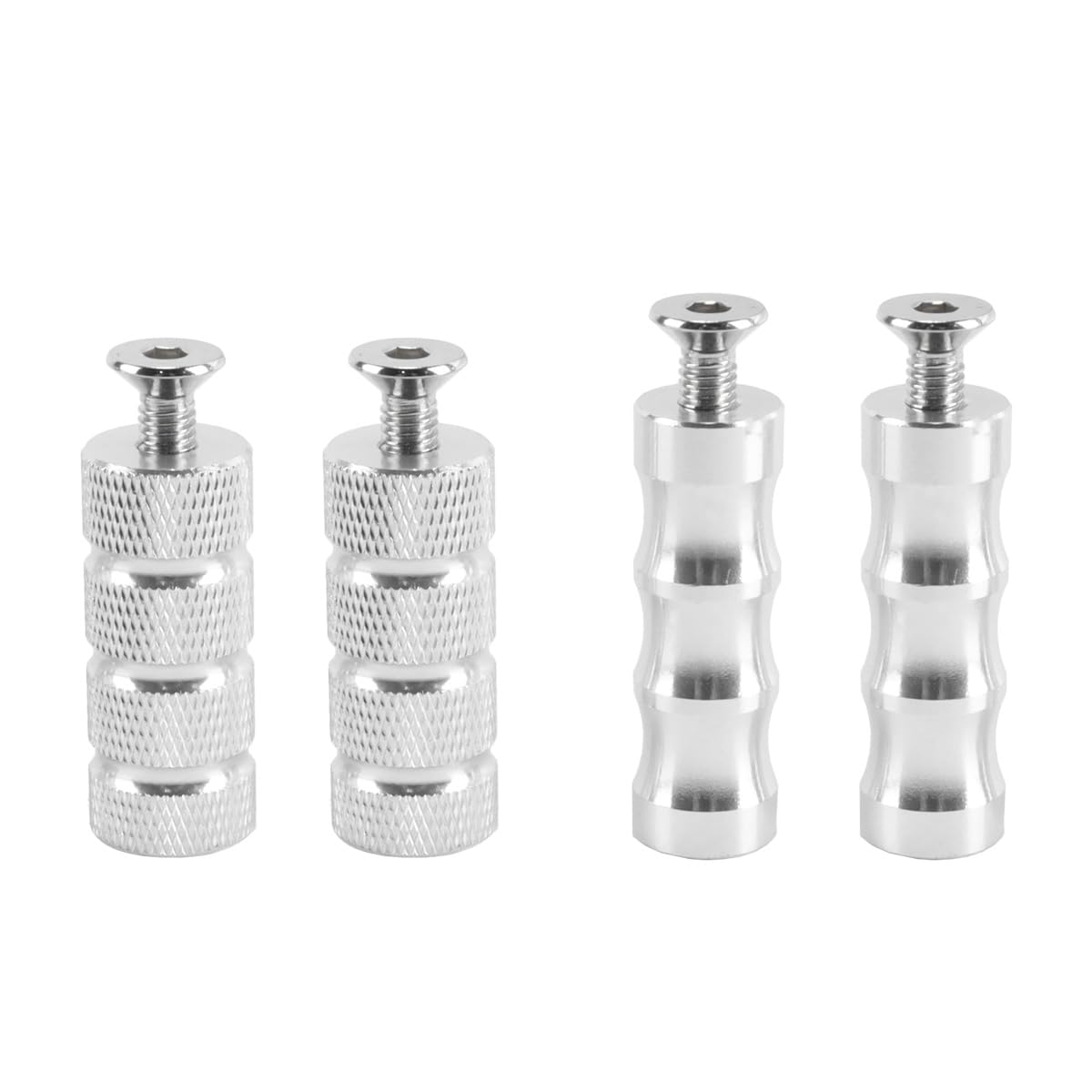 Durlo 2 Pairs Motorcycle Gear Lever Foot Pegs,CNC Brake Lever Foot Pedal, Rear Brake and Clutch Pedal Pegs for Motorcycle Modification