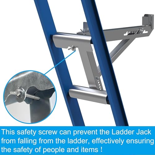 ladder jacks 2 pack for metaltech scaffolding platformtwo-rung short body extension ladder jack for working stage2024 upgrading design amp strengthen stability 1 pair