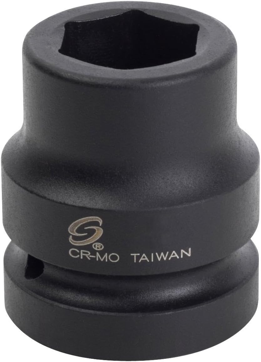 SUNEX Tools 1 in. Drive 15/16 in. 6-Point Impact Socket, CR-MO Steel, Model 530