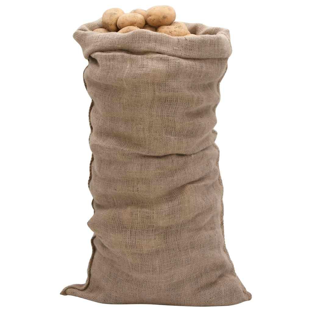 Jutesäcke 30 STK 65x135 cm 100% Jute 220 g/m² | Lebensmittellagerung, Pflanzenschutz, Dekoration, leicht faltbar, platzsparend