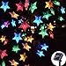 Huacenmy Outdoor Solar Star String Lights 30ft 50LED Multicolor Star Twinkle Lights Solar Powered Garden Decor Lights Playhouse Lawn Patio Landscape Decor Lights for Christams Spring Summer Party