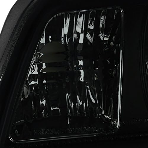 Spec-D Tuning 2LCLH-MST87G-RS Ford Mustang Lx Gt Smoked Headlights w/Corner Lamps 1Pc.