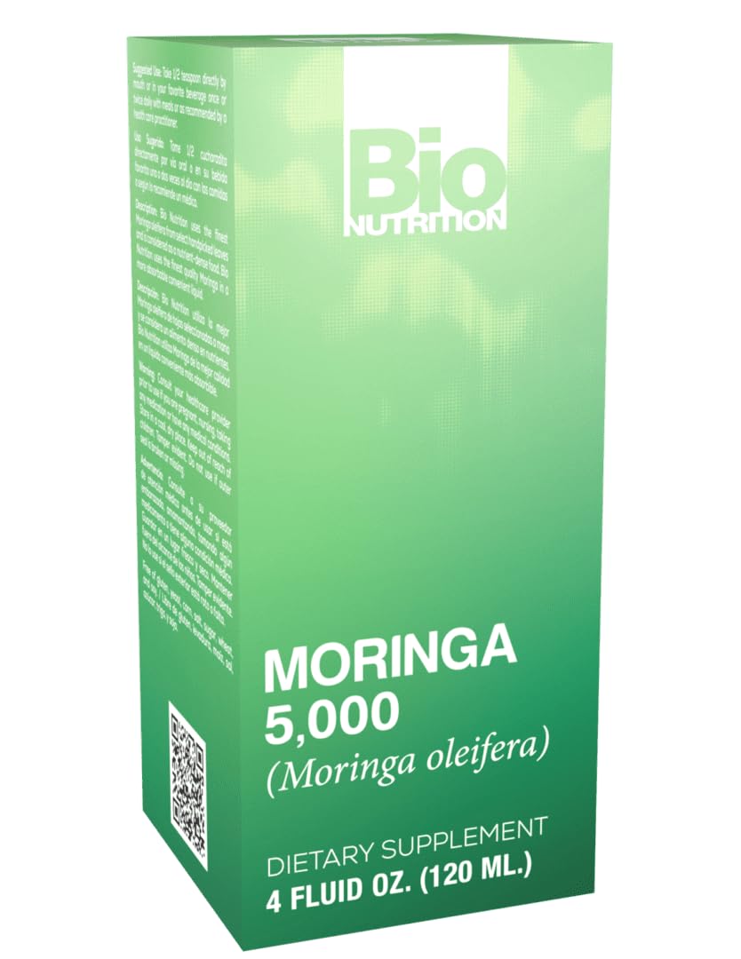 Bio Nutrition Moringa Liquid Herbal Supplement 4 Fluid Ounces | Nutrient Dense | High in Antioxidants | Includes Quercetin | Promotes Strong Digestive Health | Immune Boost