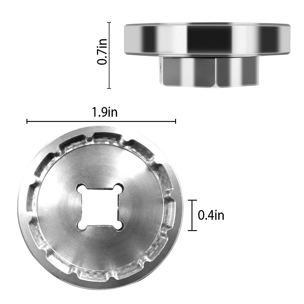 alltoo for Bike BB-M30 T47-1B IB 50.4mm 12T Bottom Bracket Sleeve Tool for Trek Praxisdiy Aluminum Alloy MTB Bike Repair Tool