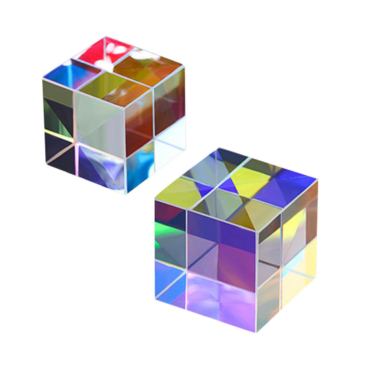 Toyvian 10piezas Prismas Ópticos De Cubo Diseño Para Enseñanza Física y Experimentos Educativos Separación De y Reflexiones Precisas Accesorios Creativos Para Fotografía y