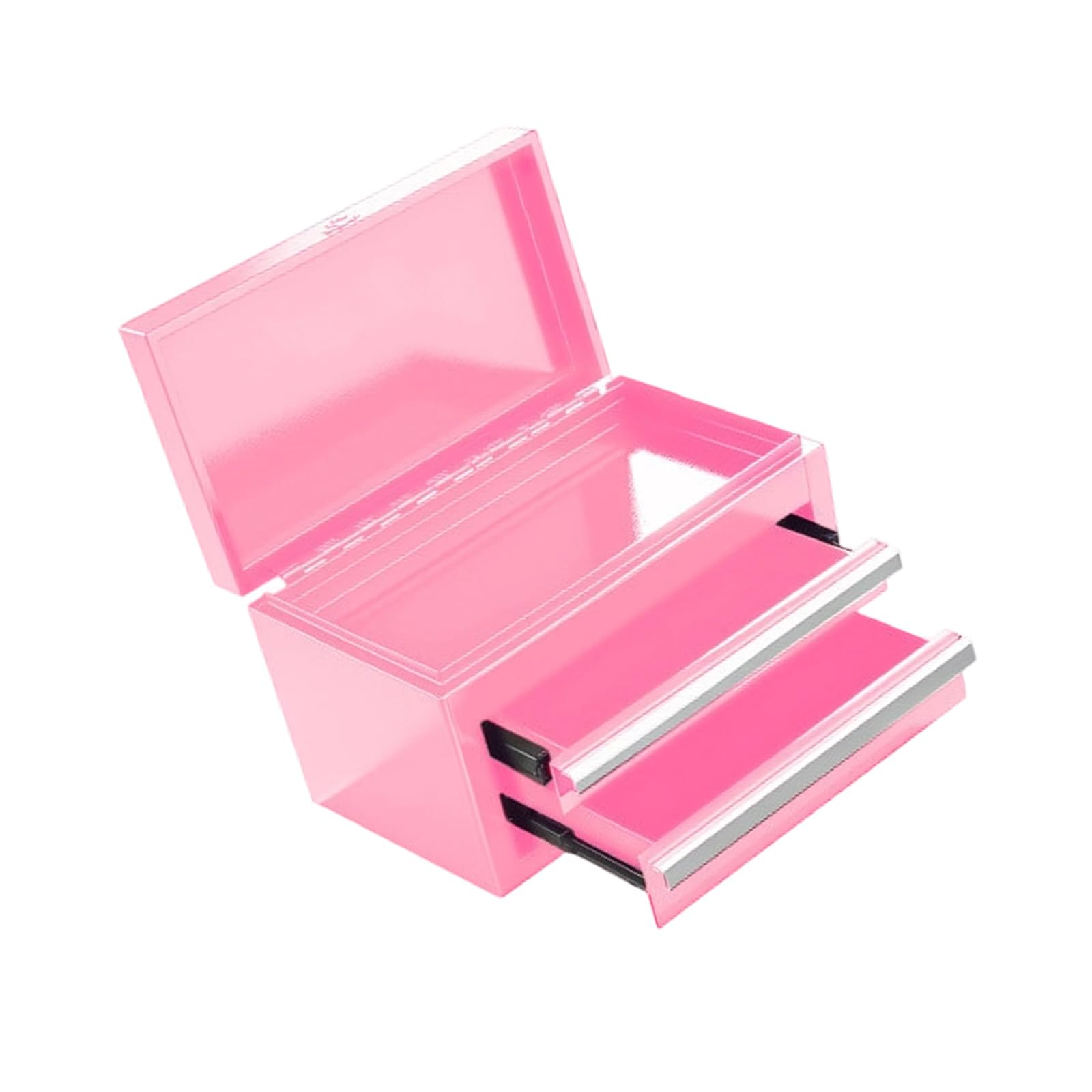 Layer Metal Tool Box Organizers Case Container Chest with Sliding Drawers for Organized Storage Detachable Partition Case