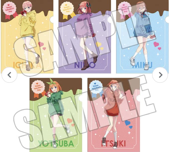 Amazon.co.jp: クリアファイル 五等分の花嫁 Happy Valentine 2021 ver