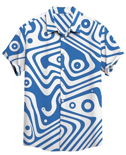 Sailwind Men's Hawaiian Floral Shirts Short Sleeve Button Down Holiday Tropical Beach Shirts2