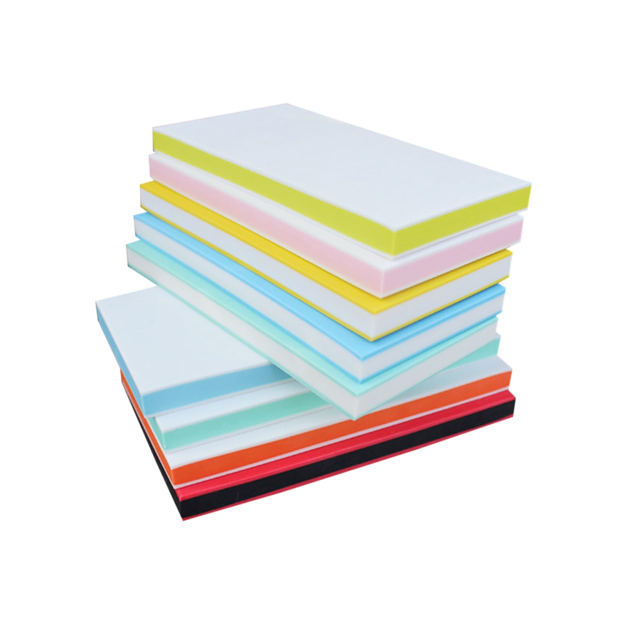 KALLORY 10pcs DIY Hand Carved Rubber Stamps Carving Sandwich Bricks for Scrapbooking Postcard Invitation Card Random