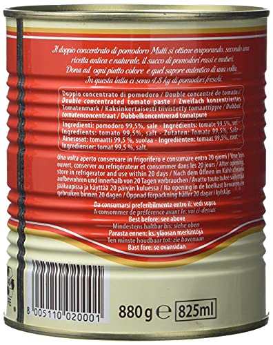 Image of Mutti Tomato Paste Double Concentrated, 880 g