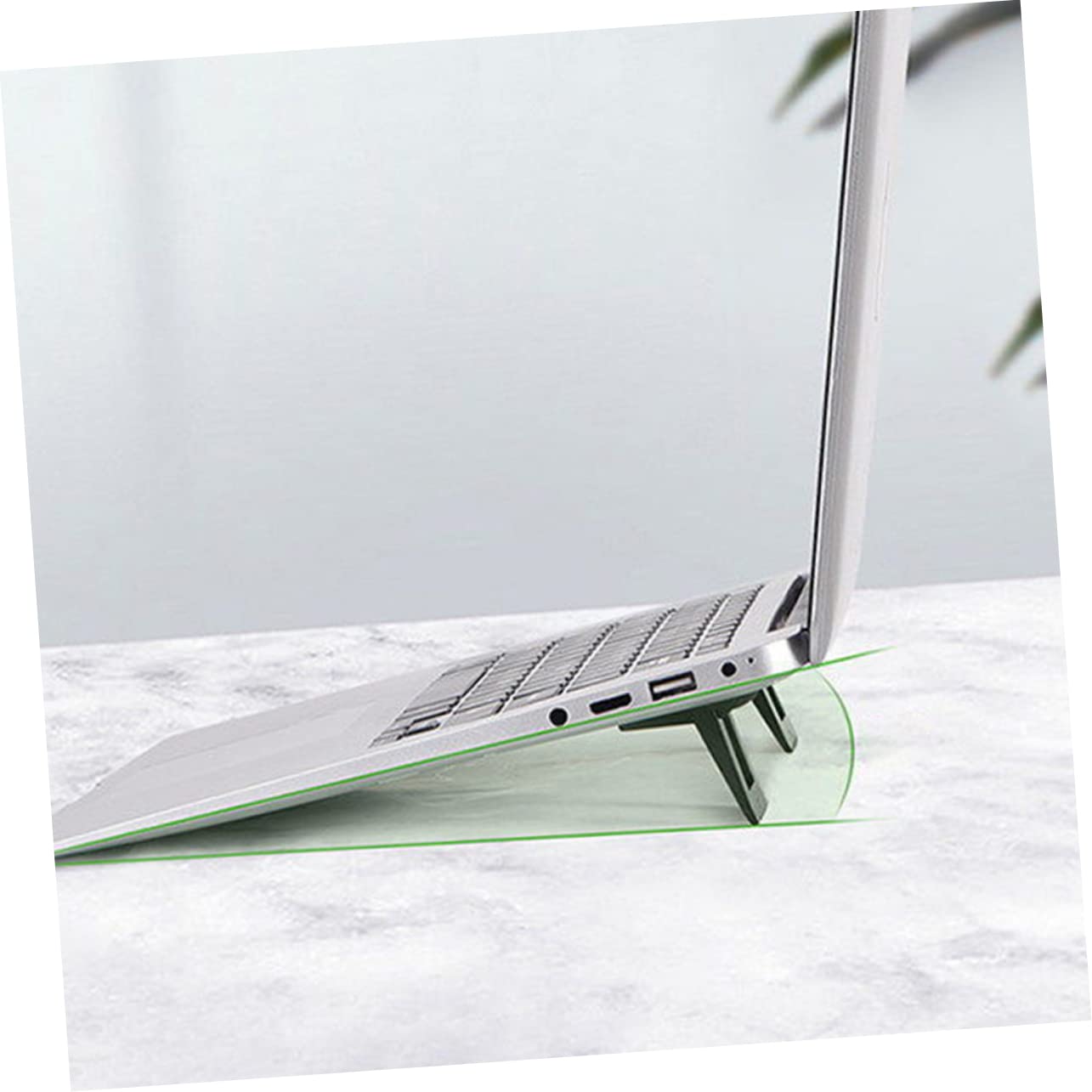 Operitacx 5 Pares Soporte Ergonómico Plegable para Laptop Elevador de Base Ventilada para Escritorio Compatible con Portátiles hasta Material Pc Duradero