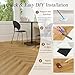Mysflosy Peel & Stick Floor Tile, 36-Pack 54 Sq.Ft Waterproof Vinyl Flooring Self-Adhesive, Wood-Look Vinyl Planks for DIY Installation