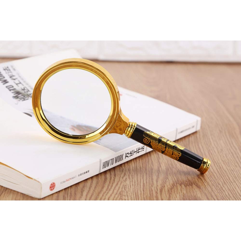 Loupe Lire Réparation Poignée Vintage, Vieil Homme Lecture 5 X Fois/60Mm Little Surprise