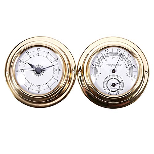 Thermometer Hygrometer Barometer Uhren Uhr 2 Ganzes Set Wetterstation Meter