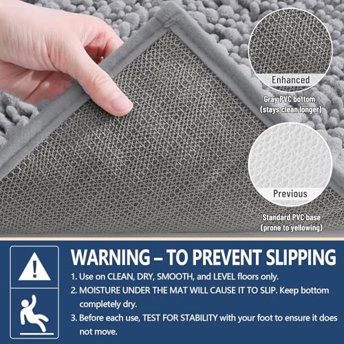 40% Off Arotive Luxury Bathroom Rugs - Soft Absorbent Chenille Mats