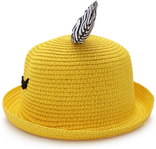 Image of VRITRAZ Baby Boy's and Girl's Kids Children Cute Printed Cartoon Gift Summer Fancy Dress Straw Fasion Hat Cap 1