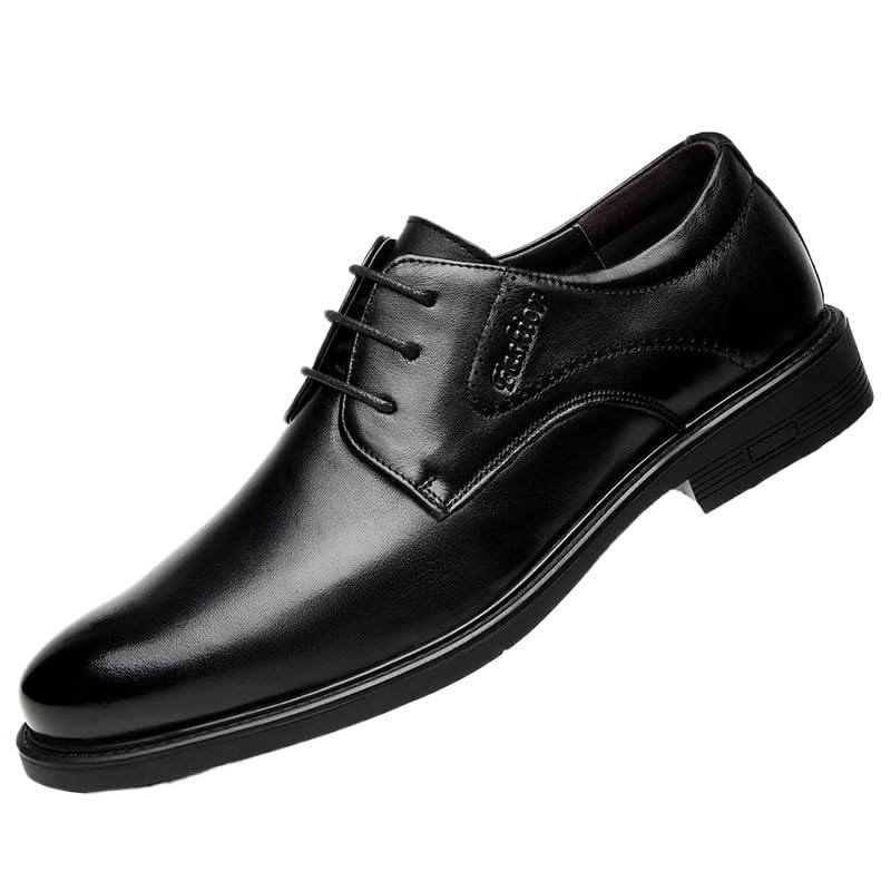 Men's Classic Lace-up Formal Brogue Oxfords Shoes Fashion Pointed Toe Business Tuxedo Shoes for Men