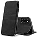 Produktbild Conie Business Hülle für Samsung Galaxy A31, Premium PU Leder Flip Schutzhülle klappbar für Samsung Galaxy A31 Tasche, Schwarz