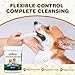 UrbanX Teeth Cleaning Wipes for Central Asian Shepherd Dog and Other Working Dogs, Remove Bad Breath, Plaque, and Tartar, No-Rinse Disposable Finger Toothbrush, Gentle Gum Care Pet Wipes, 60 Count