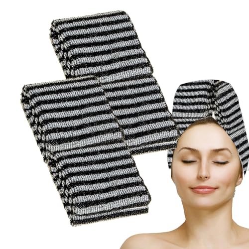 Toalla exfoliante – Juego de 2 paños de belleza, limpiador corporal de cara, guante de exfoliación de limpieza profunda, pulidor de piel para lavado de espalda, accesorio de baño de spa para