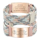 YOUNIFLARE Personalized Medical Alert Bracelet, Style-16
