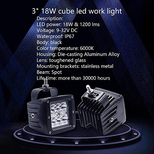 Dasen Tow Hitch Receiver Mount Bracket W/Dual Led Work Lights Pod Backup Rear Reverse Compatible With Dodge Ram 1500 2500 3500 #TOP3