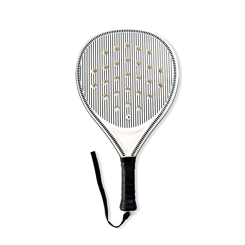 Padel Schläger 2er Set – Komplettset mit 2 ABS-Schlägern, 2 Bällen & Tasche – Perfekt für Anfänger & Fortgeschrittene – Weiches Netz für optimale Stoßdämpfung & Ballkontrolle, In weiß und schwarz